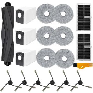 Imagem de Acessórios para Dreame L40 Ultra, X40 Ultra, para MOVA P10, P50 Pro Ultra Robot Aspirador, Substituição P10 Pro Ultra, 1 escova principal, 2 filtros, 3 sacos de pó, 6 esfregões, 6 escovas laterais