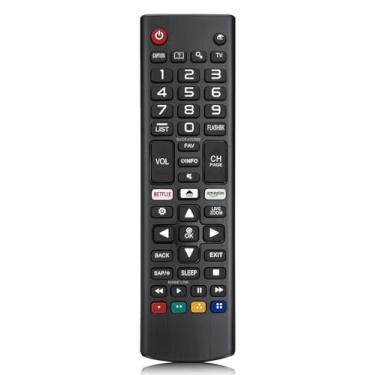 Imagem de Controle remoto universal para controle remoto LG TV, AKB75095307, compatível com todos os modelos da marca LG, com botões de atalho Netflix Prime Video AKB75375604 AKB75675304 AKB74915305 AKB76037601