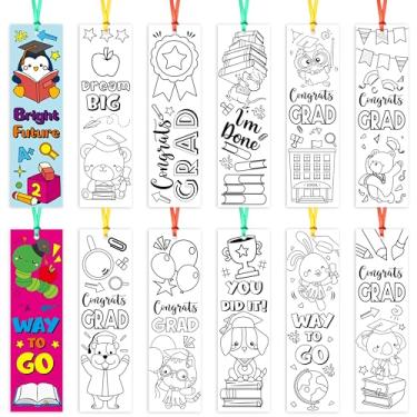 Imagem de ANGOLIO Marcadores coloridos de formatura do jardim de infância – 75 peças de marcadores de página de volta às aulas para estudantes, marcadores de colorir DIY personalizados e inspiradores para