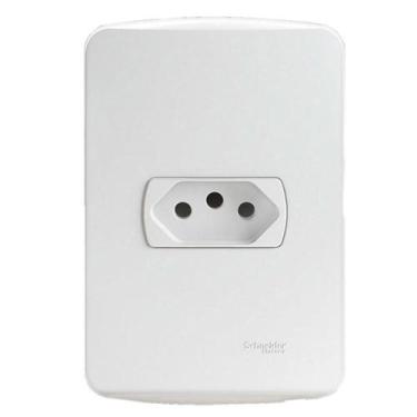 Imagem de Tomada 4X2 20A Branca Miluz Schneider, Branco