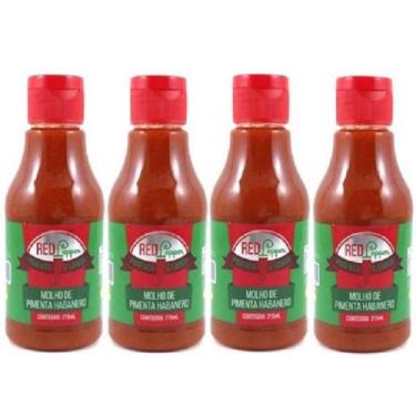 Imagem de Kit Molho De Pimenta Mendez 215Ml 04 Red Pepper Habanero, 215 ml
