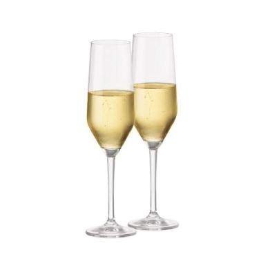 Imagem de Taça Champagne Elegance de Vidro com 260ml - Ruvolo