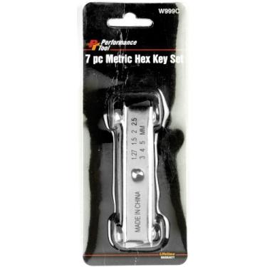 Imagem de Performance Tool Conjunto de bolso com 7 peças MET com chave sextavada W999C