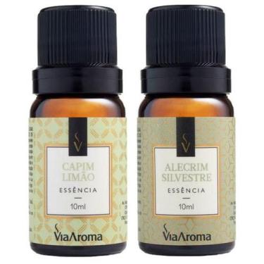 Imagem de Kit 2 Essências Via Aroma Aromaterapia 10ml - Alecrim Silvestre e Capi