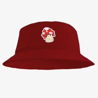 Imagem de Boné Chapéu Bucket Hat Estampado Cogumelo - MP Moda Masculina, Único, 