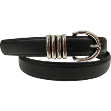 Imagem de Cinto Feminino Casual Meia Lua material sintético C-5019 - shr, Preto