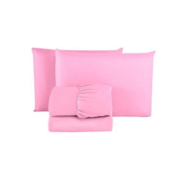 Imagem de Jogo Lençol Solteiro Algodão com Virol 200 Fios 3 peças Cama Box Infan