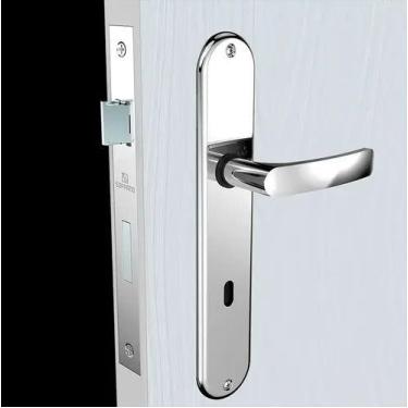 Imagem de Fechadura Soprano Yale Reta Externa Cromada Esp19 55x70