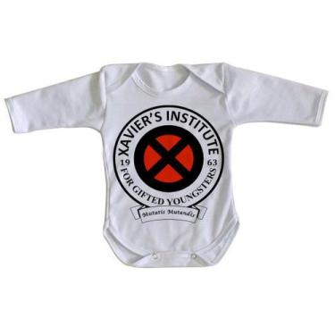 Imagem de body nenê criança roupa bebê manga longa Xavier Institute  X-Men - Emp