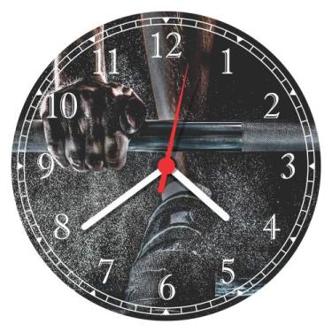 Imagem de Relógio De Parede Fitness Academias Musculação Fisiculturismo Quartz T