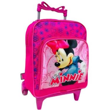 Imagem de Mochila De Rodinha Escolar De Menina Infantil Bolsa Creche Personagem 