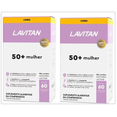 Imagem de Kit Com 2cx Lavitan 50+ Mulher 60 Comprimidos - Cimed