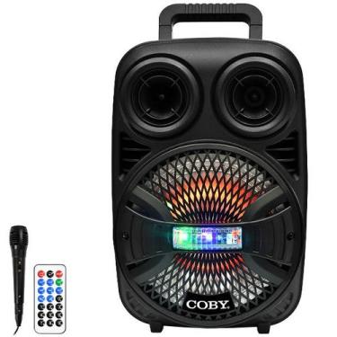 Imagem de Caixa de Som Coby CY3360-863D 8" 2.000 Watts P.M.P.O e USB Bivolt - Pr