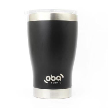 Imagem de Copo Térmico com Tampa 473ml - Oba Termic, Preto
