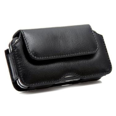 Imagem de Capa couro clip cinto magnus preto para moto edge 20 lite xt2139 - CEL