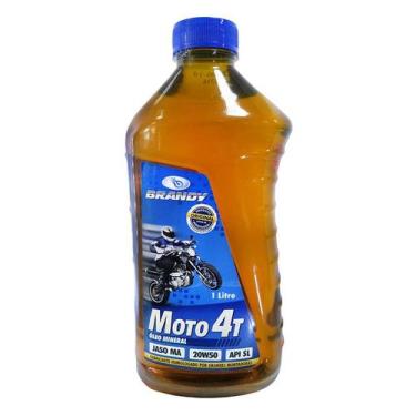 Imagem de Óleo Brandy Moto 4T - SAE 20W50 / API SL / Jaso MA - Mineral - 1 Litro