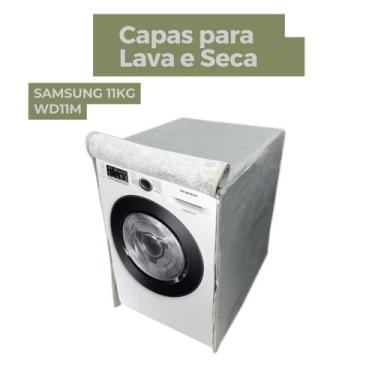Imagem de Capa para lava e seca samsung 11kg wd11m impermeável flex - Capas Flex