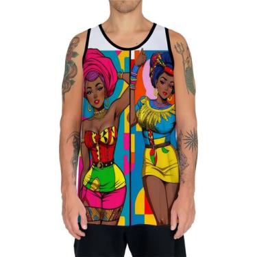 Imagem de Camiseta Regata Tshirt Africa PopArt Mul.her Africana Arte 4 - Enjoy S