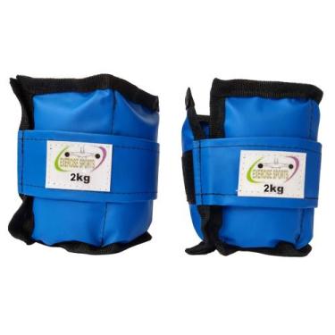 Imagem de Caneleira / Tornozeleira 2 KG - Exercise Sports, Azul
