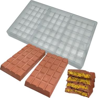 Imagem de Molde de barra de chocolate profundo de policarbonato barra de protina de energia DIY ferramenta de enchimento de cobras de chocolate molde de biscoito coberto de chocolate mais profundo