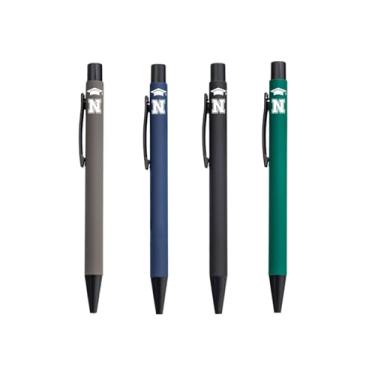 Imagem de Class of 2025, presentes de formatura com inicial, conjunto de 4 canetas esferográficas, canetas inspiradoras engraçadas, ferramentas de escritório para formatura - preta, N