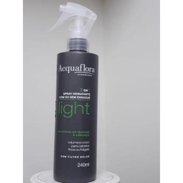 Imagem de Acquaflora 2 em 1 Spray Hidratante com ou sem enxague Light  240ml - c