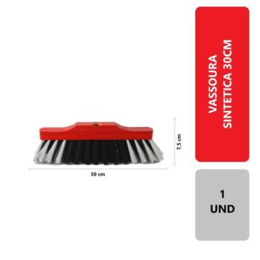 Imagem de 1 Unidade Vassoura De Pelo Sintético Macia 30cm Multiuso Limpeza Inter