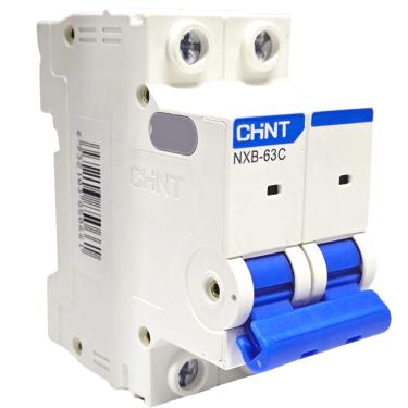 Imagem de Disjuntor Bipolar Curva B NXB-63C 3kA – Chint | 20A Cód. 319315