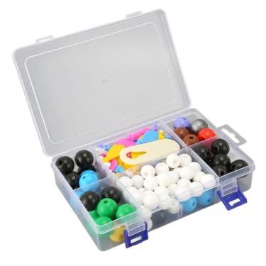 Imagem de Kit de Modelo Molecular Químico, Kit de Modelo Molecular de Química Orgânica e Inorgânica, Modelo Molecular de Nuvem Eletrônica de Bola Profissional de Bola Profissional para