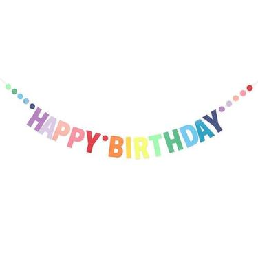 Imagem de Banner de Aniversário MEETINGU - Feliz Aniversário com Arco-Íris