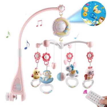Imagem de Móbile Musical Infantil BOBXIN com Projetor, Luz Noturna e Brinquedos
