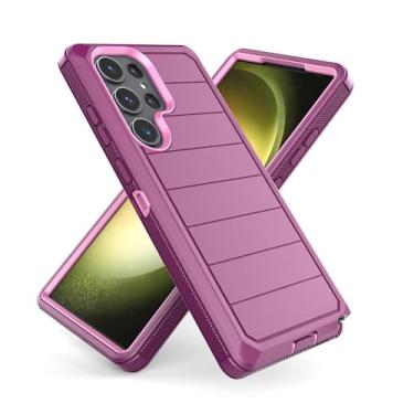 Imagem de Capa protetora para Galaxy S22 Ultra, resistente, capa de silicone de camada dupla à prova de choque com durabilidade e corte preciso, proteção livre de poeira para máxima segurança do smartphone