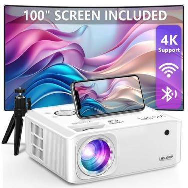 Imagem de Projetor de Vídeo 4K VISSPL com WiFi e Bluetooth