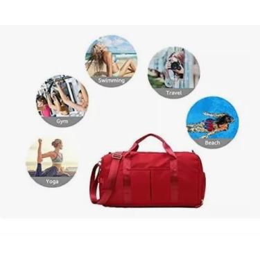 Imagem de Bolsa Mala Academia Passeio Treino Viagens Curtas - LX B, Vermelho