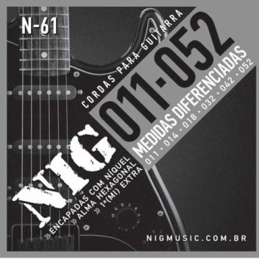 Imagem de Encordoamento NIG .011 Cordas de Guitarra 011 N61