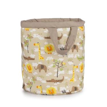 Imagem de Cesto Organizador Brinquedos ou Roupas em tecido 42 cm menino 01 pç (safari Moderno)