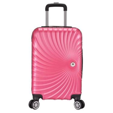 Imagem de Mala De Viagem Grande 77x48x30 Em Abs C/ Rodinhas 360º  - Eagle, Rosa 