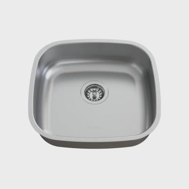 Imagem de Cuba para Cozinha Pia Inox N5 36x33,5x11cm com Válvula GhelPlus