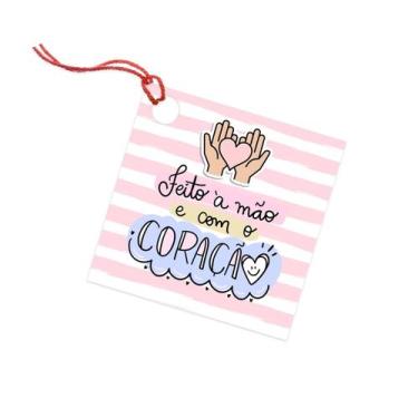 Imagem de 20 Tag Para Presente Encomenda Com Furo - Nicolados, feito com a mao c