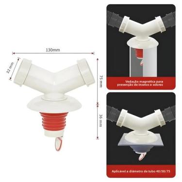 Imagem de Adaptador de Drenagem para Máquina de Lavar - Anti-Transbordamento e A