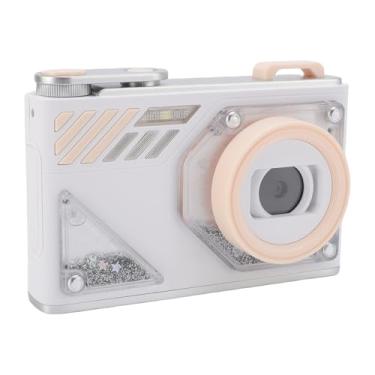 Imagem de Câmera Digital de 48MP, 1080p HD 8x Zoom Dual Lens Compact Auto Focus Camera, Fácil Operação para Estudantes, Fotografia, Viagem (WHITE)