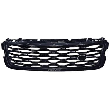 Imagem de ROVCE Front Racing Grills Bumper Grille Compatível com Land Rover Range Rover Velar 2017-2024 LR143275 LR092628 LR139319 Acessórios para carro(SVA black)
