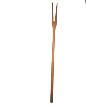 Imagem de Garfo Petisco Pequeno de Pau Madeira 16 Cm