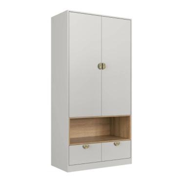 Imagem de Guarda Roupas Infantil Juvenil com Nicho 2 Portas e 2 Gavetas Arenas Lille Gl1080