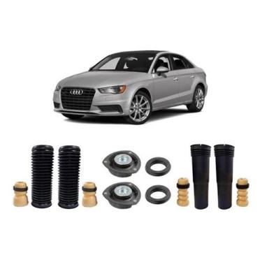 Imagem de Kit Batente Coxim Dianteiro Traseiro Audi A3 2016 2017 2018 - Qualykit