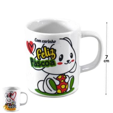 Imagem de Caneca De Porcelana 100Ml Páscoa Sortidos - Rr