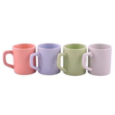 Imagem de Conjunto 4 Xícaras De Café Colors Em Cerâmica 85 Ml