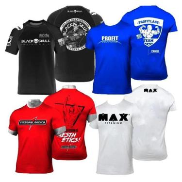 Imagem de Kit 4x Camiseta Branca Caveira + Preta Bope Black Skull + Vermelha Int
