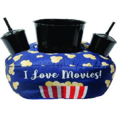 Imagem de Almofada Porta Pipoca 34 X30 X12 Cm I Love Movies.