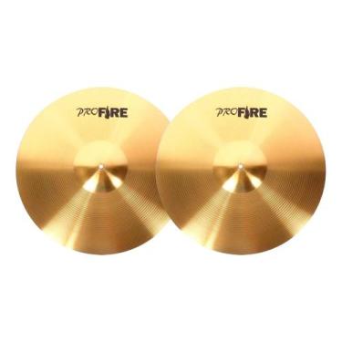 Imagem de Par de prato para bateria hi hat pro fire 14'' alloy 289